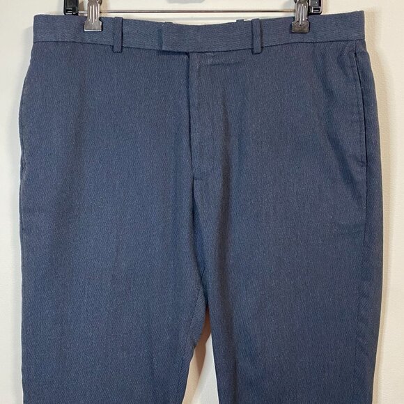 Perry Ellis Men's Charcoal Dress Pants 34x32 Flat Front Style 43HB7304 - Picture 5 of 8